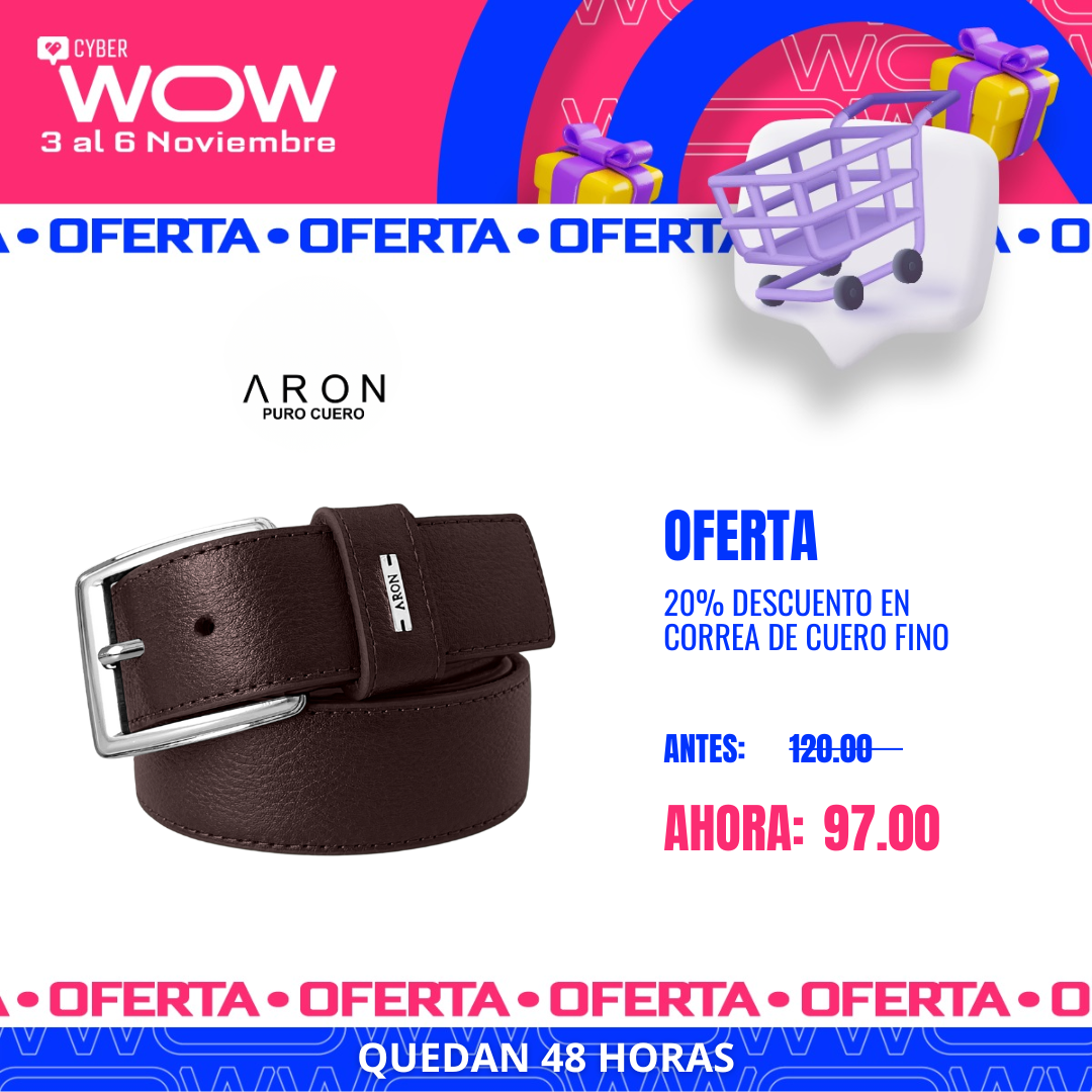 CYBER - CORREA PREMIUM MARRÓN