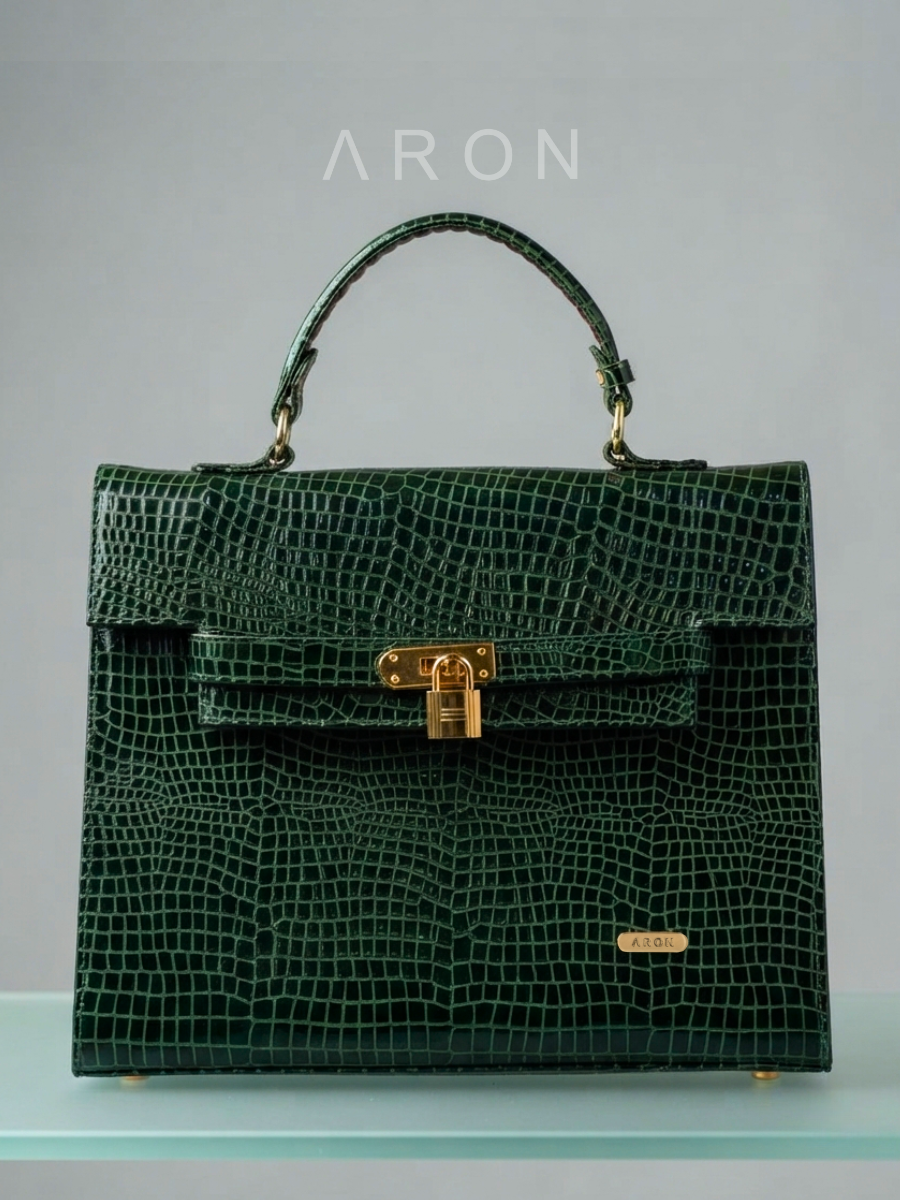 KELLY VERDE CROCO-LIQUIDACION