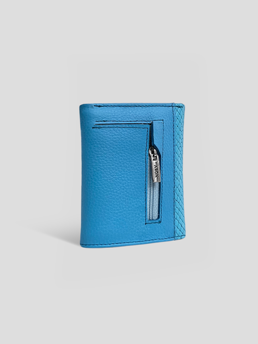 MINI BILLETERA BRIANA - CELESTE