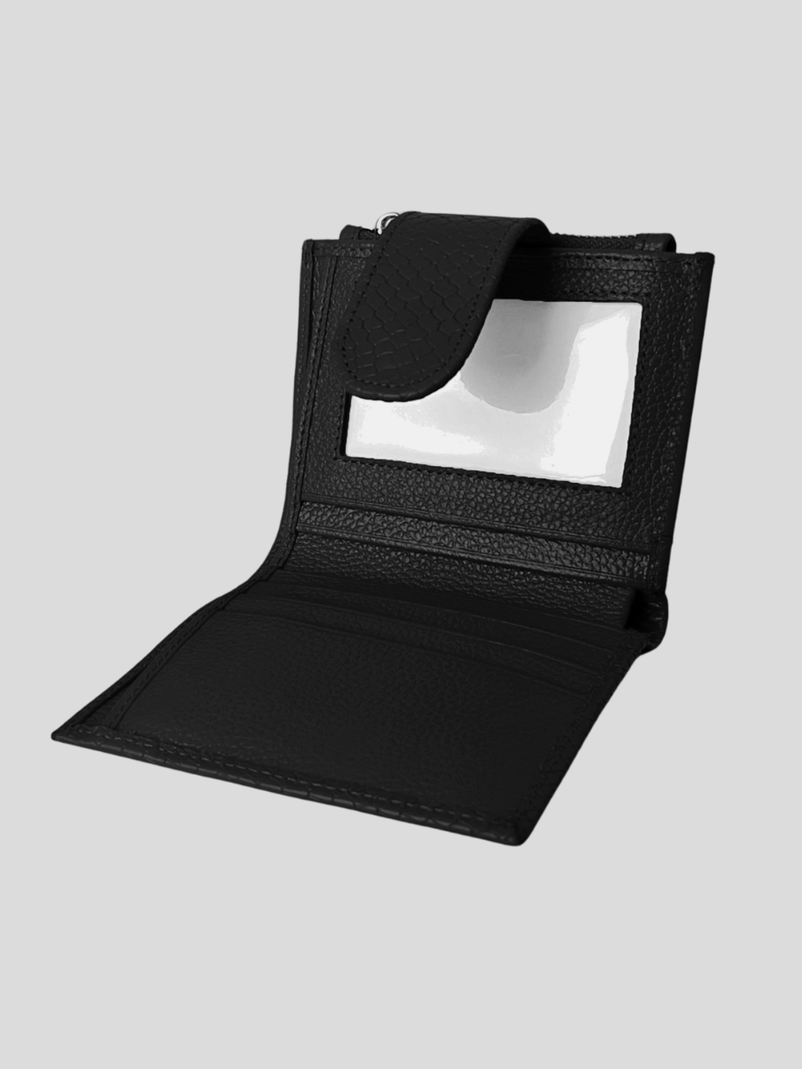 BILLETERA ALANA/BROCHE - BLACK