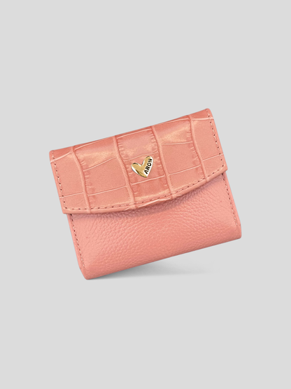 MINI BILLETERA DE CUERO DARLYN - PREMIUM PINK
