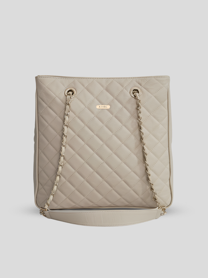 CARTERA TOTTE CHANEL BEIGE