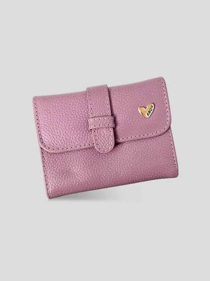 BILLETERA DE CUERO CHIARA - PURPLE
