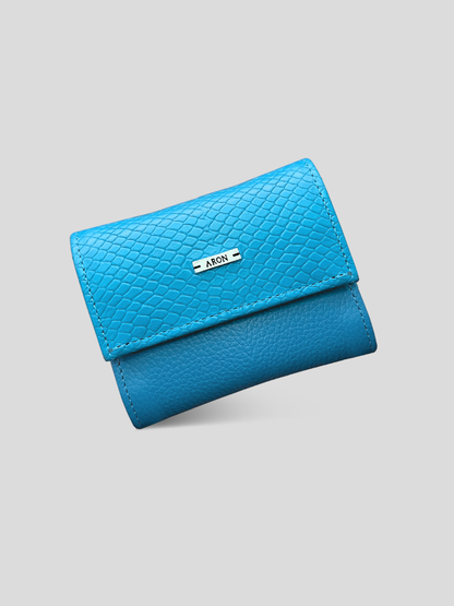 MINI BILLETERA BRIANA - CELESTE