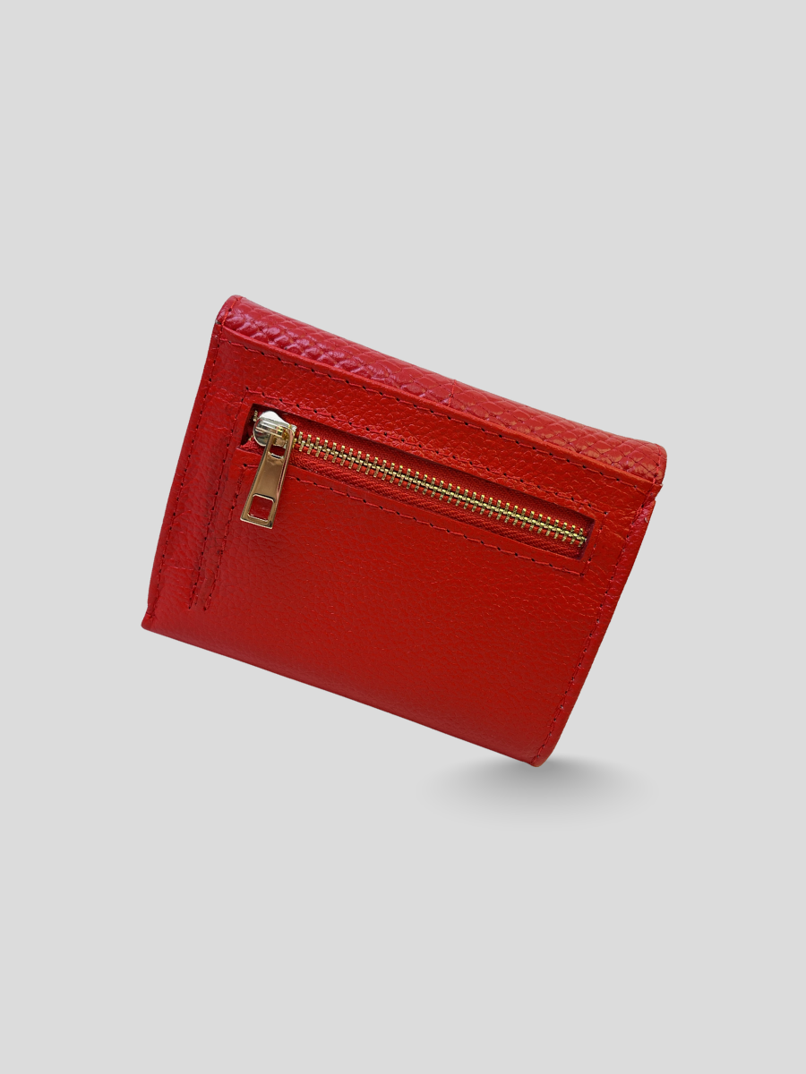 BILLETERA DE CUERO CHIARA - RED