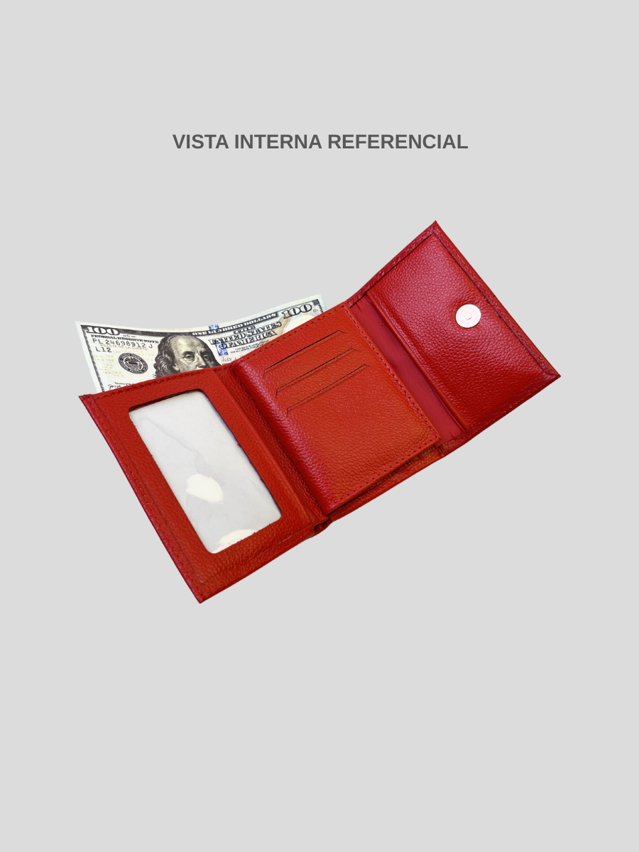 BILLETERA DE CUERO CHIARA - RED