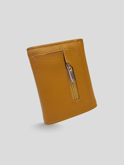 MINI BILLETERA DE CUERO BRIANA - CAMEL