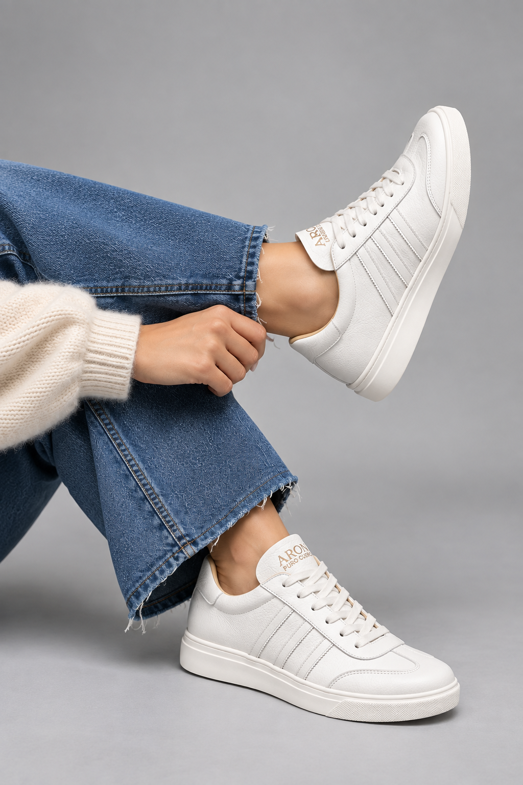 CALZADO TENNIS  BLANCO PREMIUM