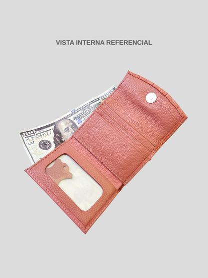 MINI BILLETERA DE CUERO DARLYN - PREMIUM PINK