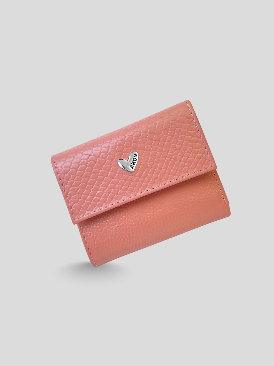 MINI BILLETERA DE CUERO DARLYN - PREMIUM PINK