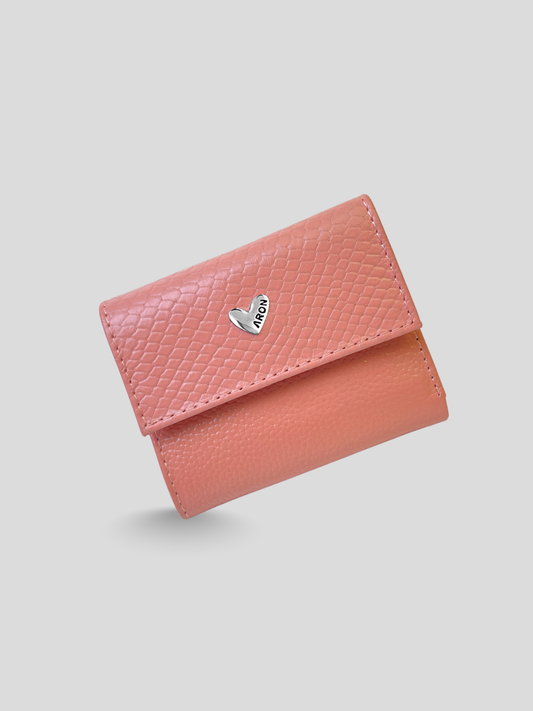 MINI BILLETERA DE CUERO DARLYN - PREMIUM PINK