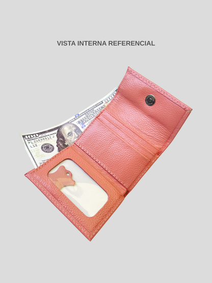 MINI BILLETERA DE CUERO DARLYN - PREMIUM PINK