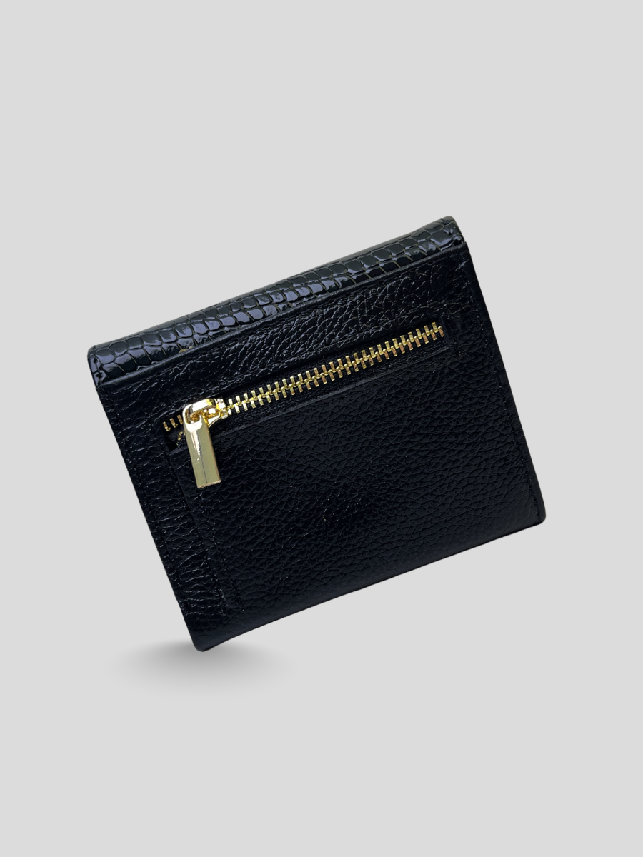 MINI BILLETERA DE CUERO DARLYN - PREMIUM BLACK