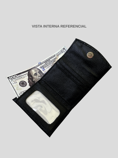 MINI BILLETERA DE CUERO DARLYN - PREMIUM BLACK