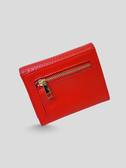 MINI BILLETERA DE CUERO DARLYN - PREMIUM RED