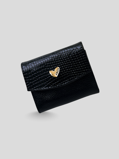MINI BILLETERA DE CUERO DARLYN - PREMIUM BLACK