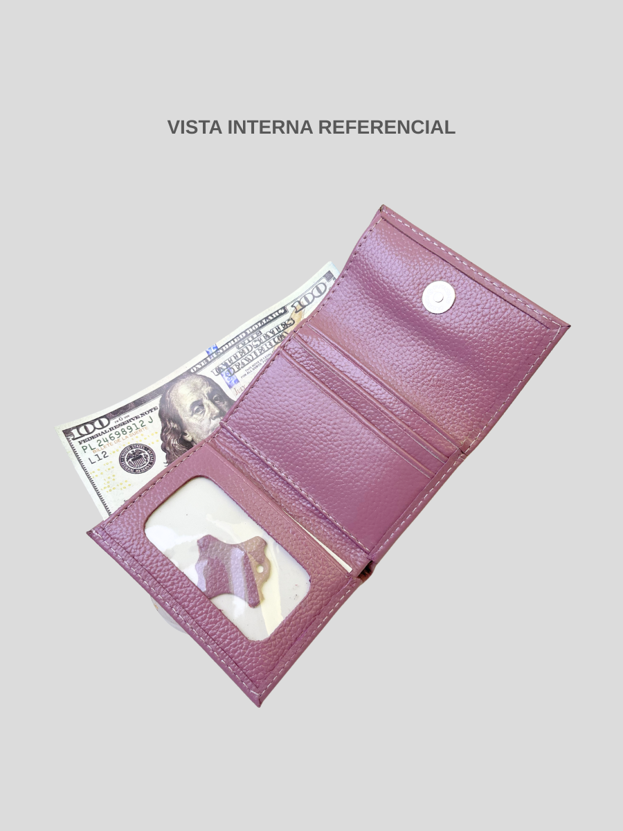 MINI BILLETERA DE CUERO DARLYN - PREMIUM PURPLE