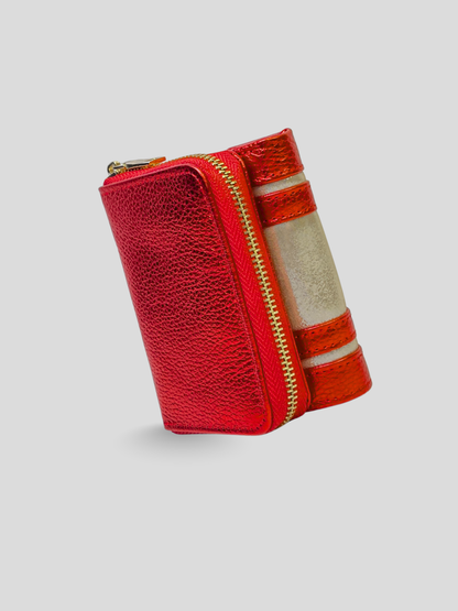 BILLETERA DE CUERO ATENEA - RED