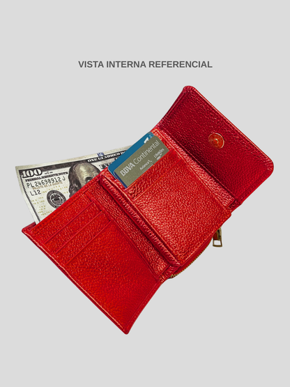 BILLETERA DE CUERO ATENEA - RED