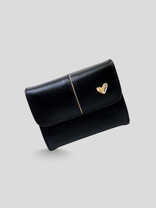 BILLETERA DE CUERO CHIARA - BLACK