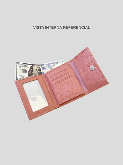 BILLETERA DE CUERO CHIARA - PINK