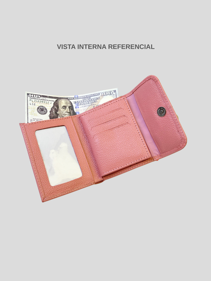 BILLETERA DE CUERO CHIARA - PINK
