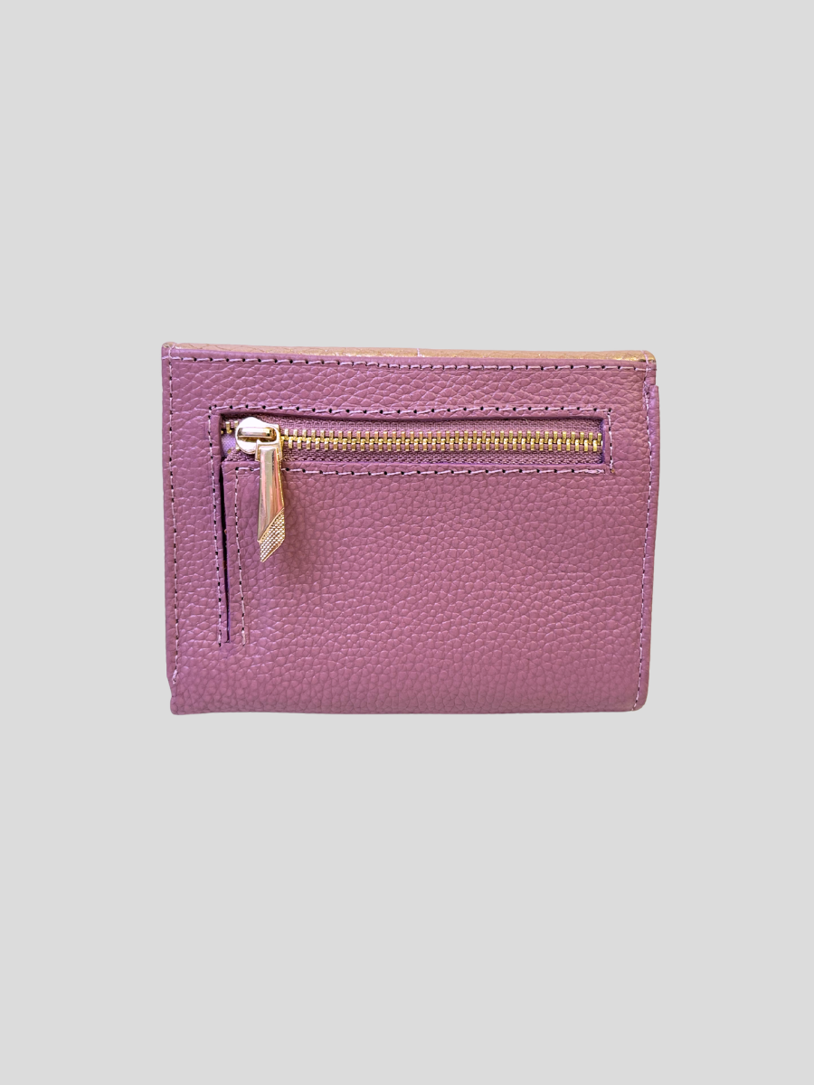 BILLETERA DE CUERO CHIARA - ROSE GOLD
