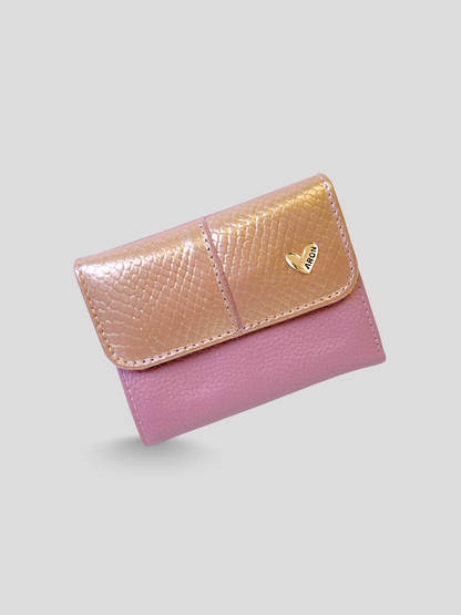 BILLETERA DE CUERO CHIARA - ROSE GOLD