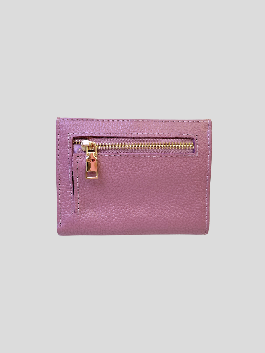 BILLETERA DE CUERO CHIARA - ROSE GOLD