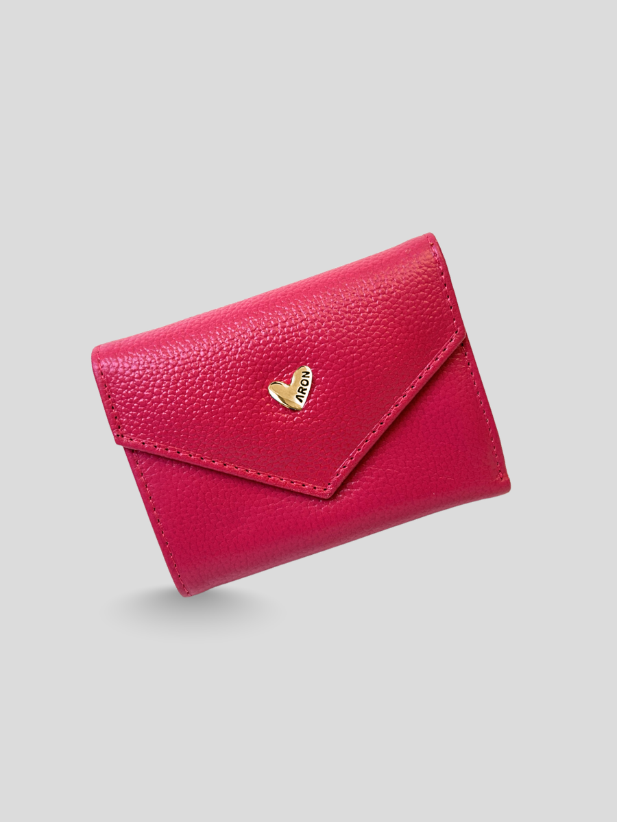 BILLETERA DE CUERO CHIARA - MAGENTA