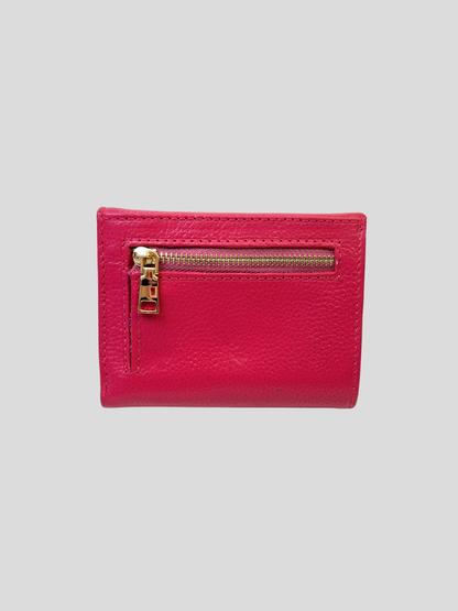 BILLETERA DE CUERO CHIARA - MAGENTA