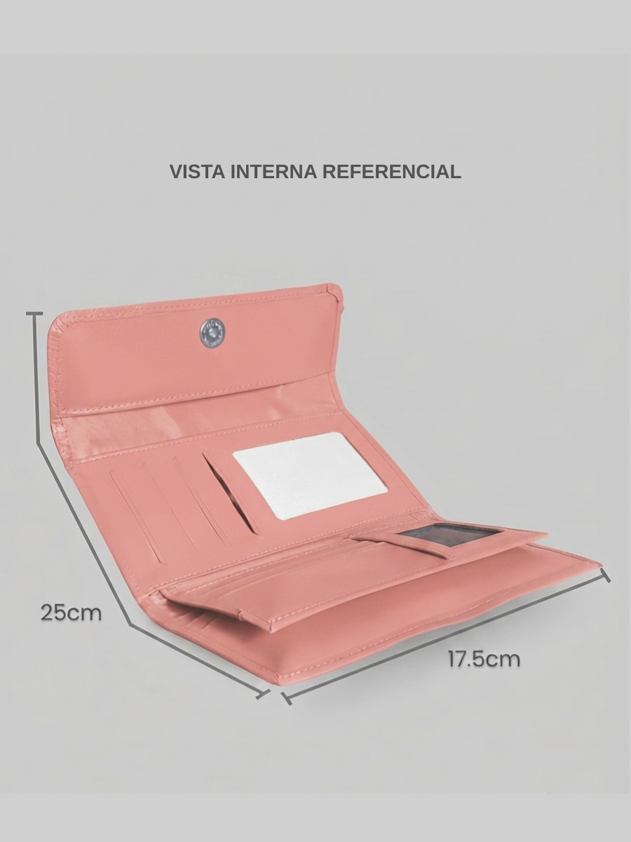 SOBRE DE CUERO AMANDA - PINK