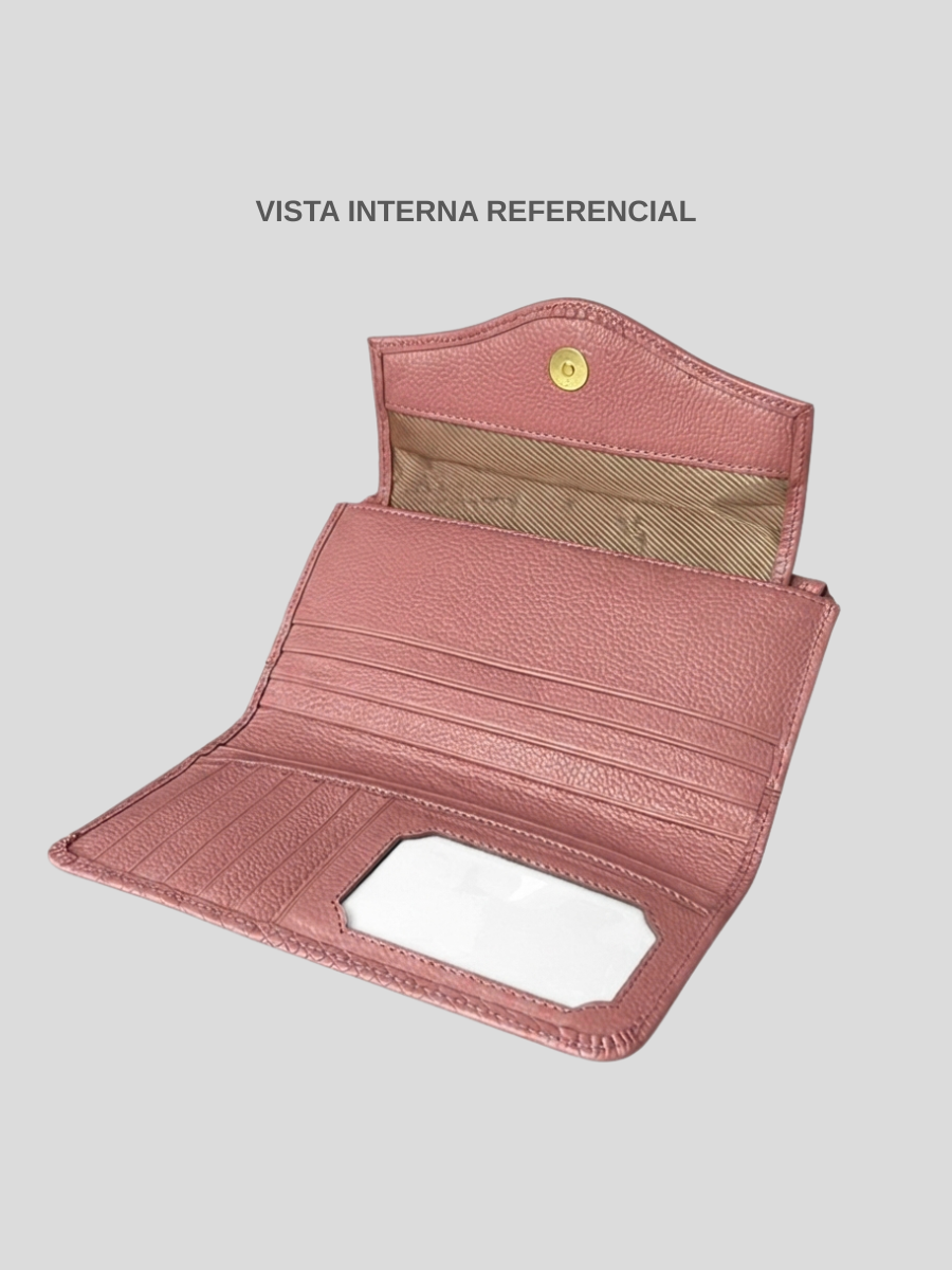 MAXI SOBRE DE CUERO VICTORIA - PINK