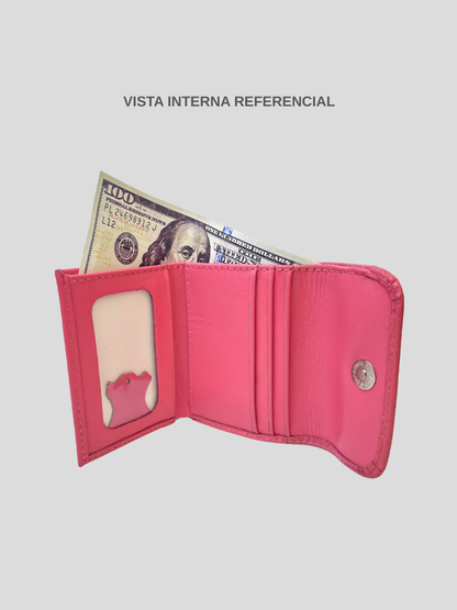 MINI BILLETERA DE CUERO ZOÉ - PINK