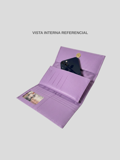 PORTA CELULAR DE CUERO EMILIA - PURPLE