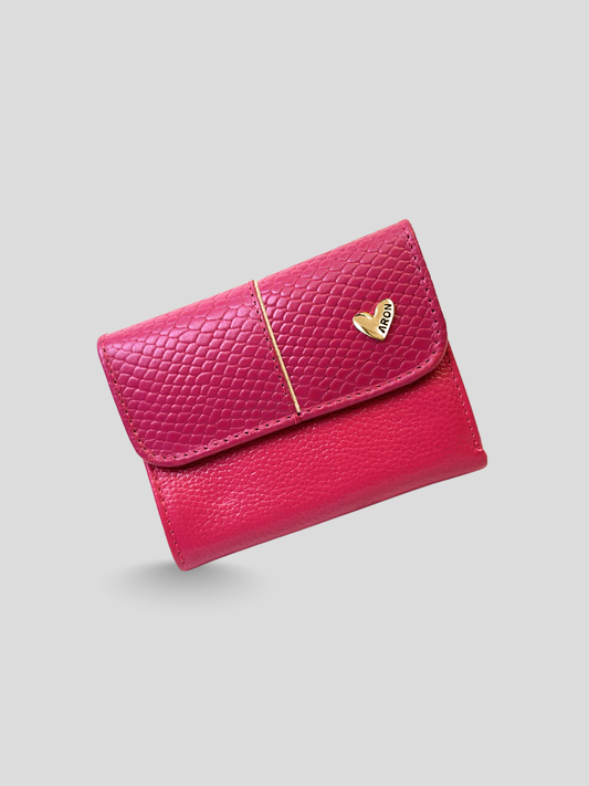BILLETERA DE CUERO CHIARA - MAGENTA