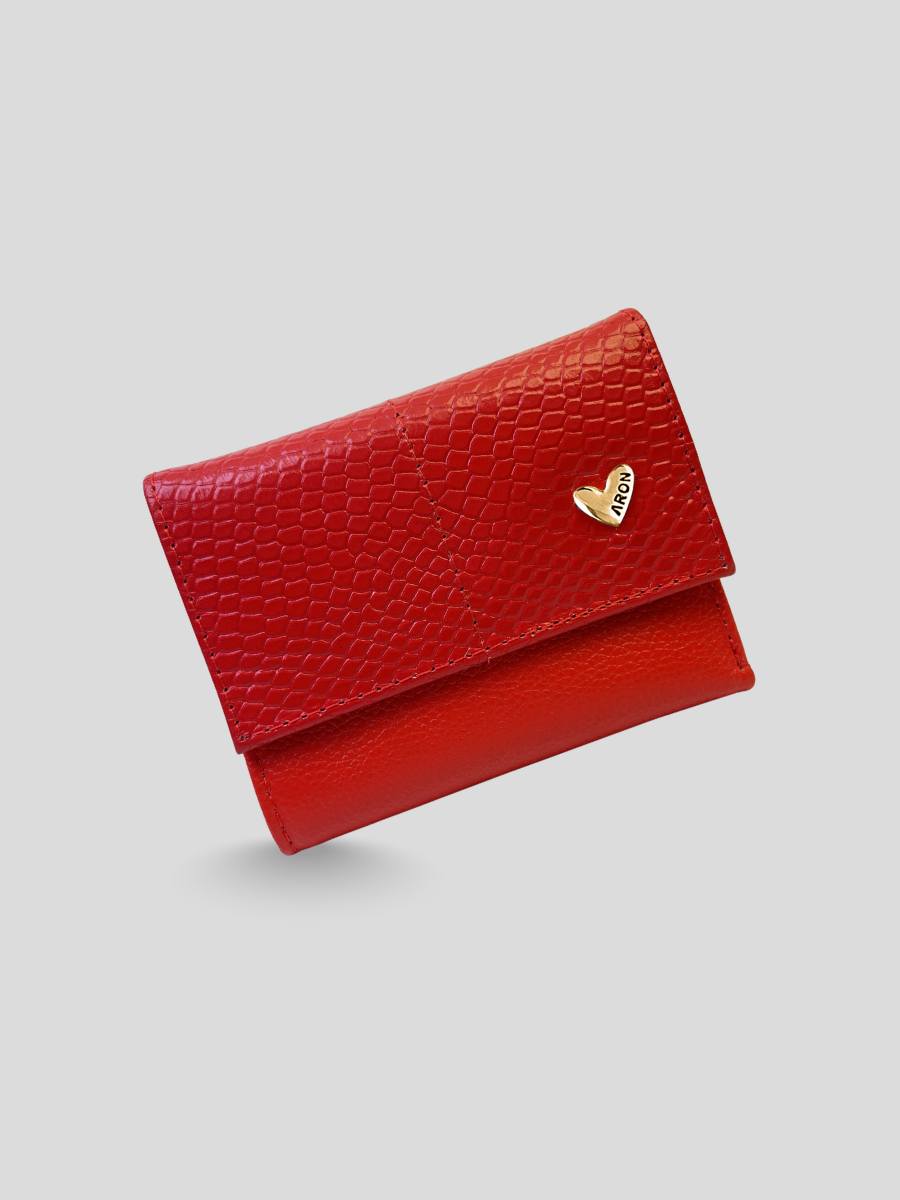 BILLETERA DE CUERO CHIARA - RED