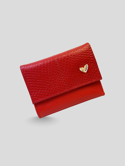 BILLETERA DE CUERO CHIARA - RED