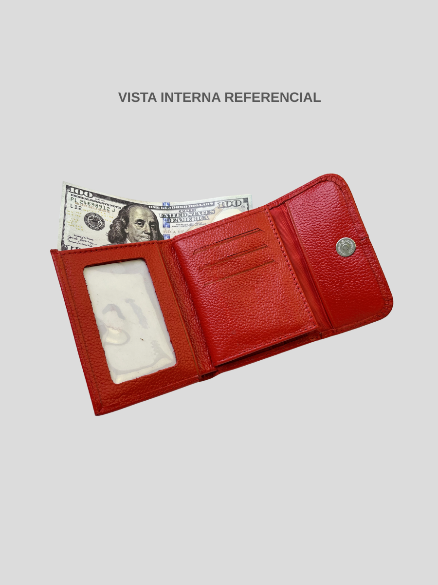 BILLETERA DE CUERO CHIARA - RED