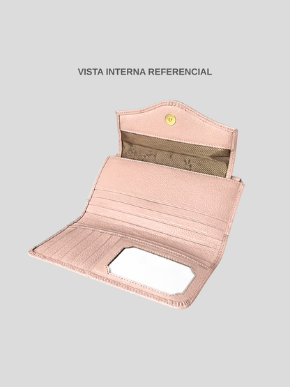 MAXI SOBRE DE CUERO VICTORIA - PINK