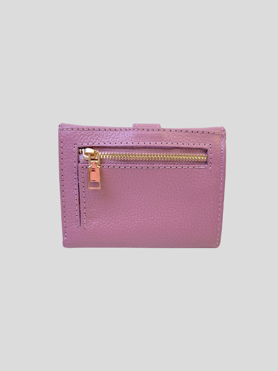 BILLETERA DE CUERO CHIARA - PURPLE