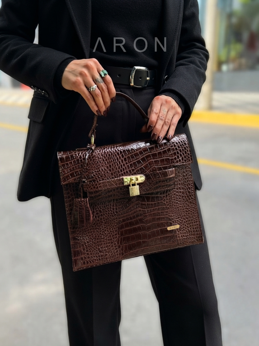 CARTERA KELLY CROCO