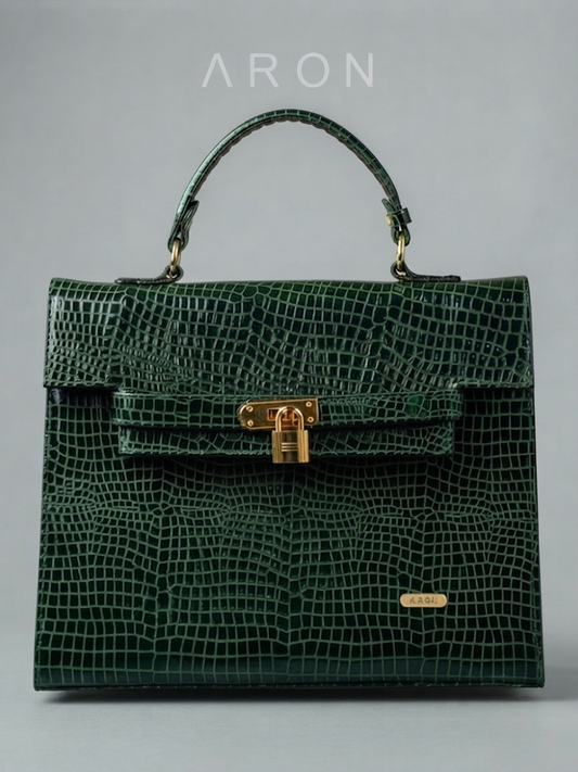 KELLY VERDE CROCO-LIQUIDACION