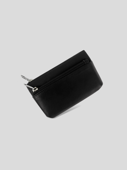 MONEDERO DE CUERO AMALIA - BLACK