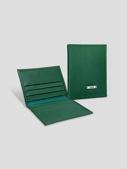 TARJETERO DE CUERO RES PREMIUM - GREEN